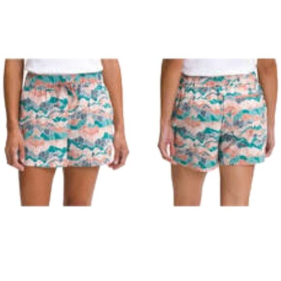 The North Face Printed Class V Shorts Porcelain Green Mountain Camo Print 3X - Picture 4 of 7